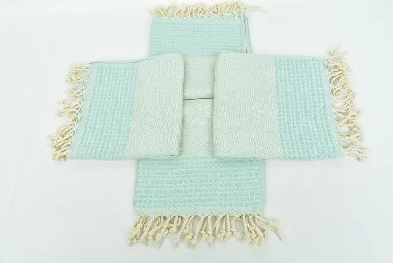 Monogram Mutfak Havlu, 40x20 Pamuklu Çizgili Havlu, Ev Dekoru Hediyeleri, Monogram El Havlu, Konuk Havlusu, Nedime Hediyeleri, Nakış Havluları - 6