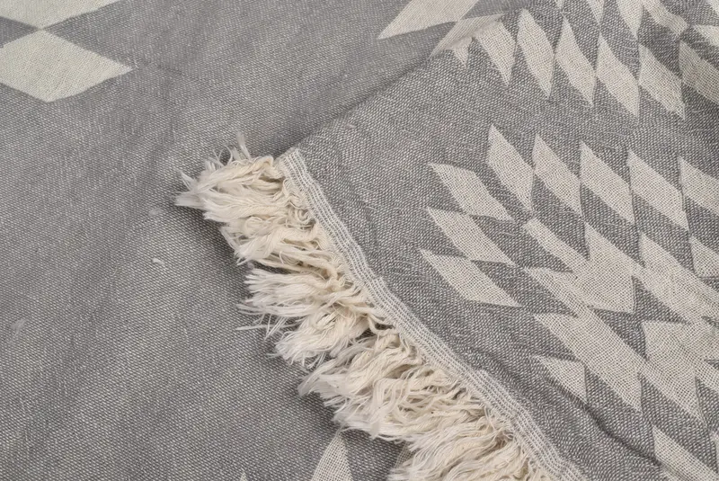 Decorative Bedspread, Throw Blanket, Aesthetic Blanket, Decorative Blanket, Bridesmaid Proposal Gift, Woven Blanket, 84x56 Cotton Kilim Design Towel - 7
