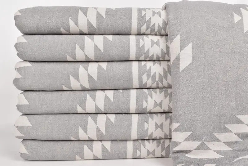 Decorative Bedspread, Throw Blanket, Aesthetic Blanket, Decorative Blanket, Bridesmaid Proposal Gift, Woven Blanket, 84x56 Cotton Kilim Design Towel - 1