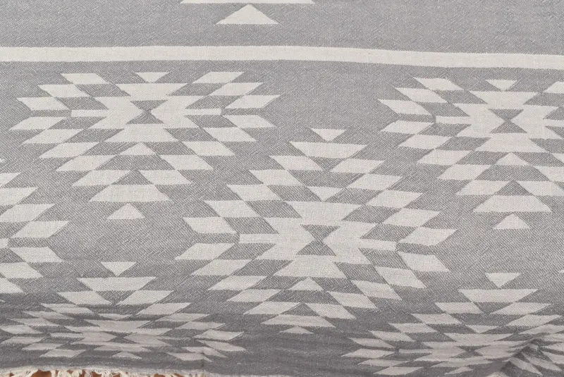 Decorative Bedspread, Throw Blanket, Aesthetic Blanket, Decorative Blanket, Bridesmaid Proposal Gift, Woven Blanket, 84x56 Cotton Kilim Design Towel - 8
