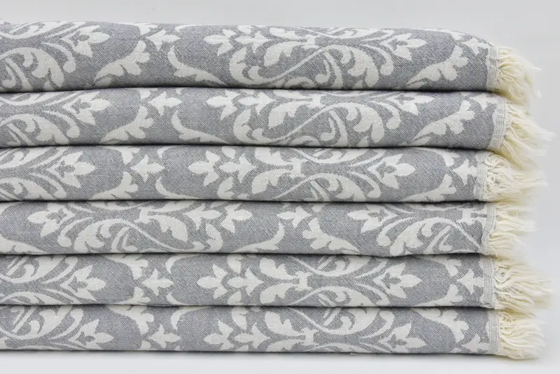 68x36 Cotton Baroque Towel, Bridal Shower Favors, Bridal Shower Favor, Holiday Towel, Wedding Gifts Towel, Peshtemal Towel, Custom Wedding Towel - 3