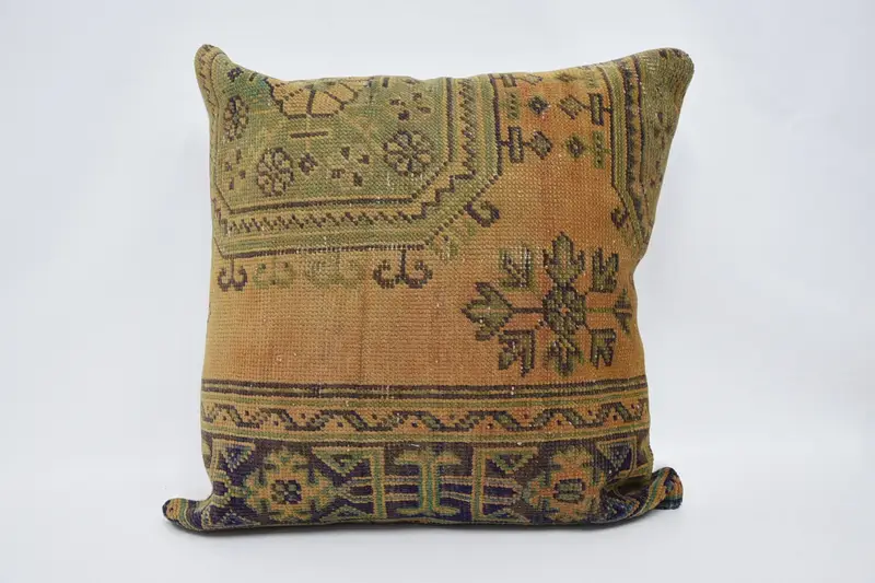 Outdoor Cushion Case, Pillow, 28x28 Orange Cushion Case, Southwestern Pillow, Chair Cushion, Interior Designer Pillow, Boho Pillow, Pillow for Sofa - 1