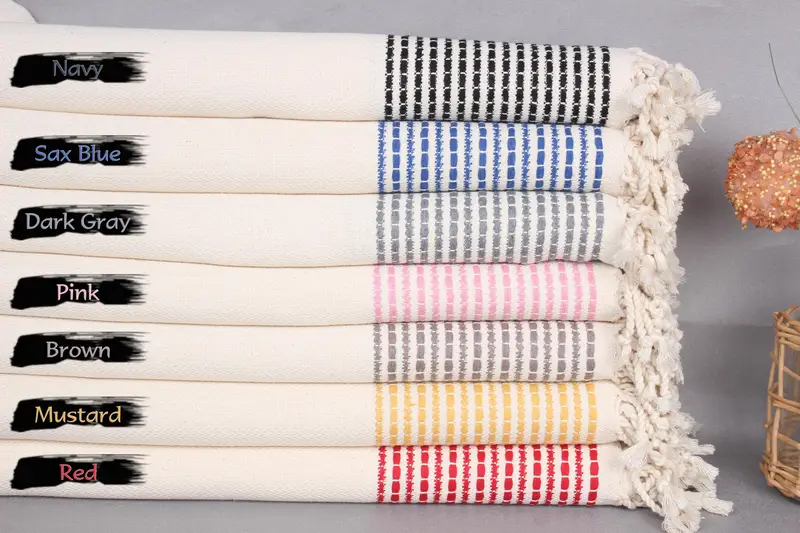 Unique Wedding Gift, Gift For Coworker, 70x36 Cotton Striped Towel, Travel towel, Bachelor Bachelorette Party Favors, Pool Towels, Turkish Towel USA - 2