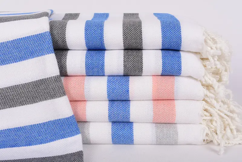 Embroidered Towel, Bachelorette Towel, Anniversary Gift For Her, 64x36 Cotton Striped Towel, Home Decor Gifts, Gift For Him, Custom Turkish Towel - 1