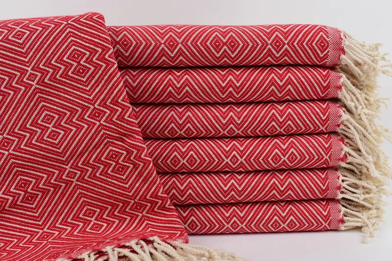 Custom Towel, Bridesmaid Gift Towel, Memorial Gift, 76x40 Cotton Diamond Towel, Traditional Turkish peshtemal for hammam, Turkish beach towel - 1