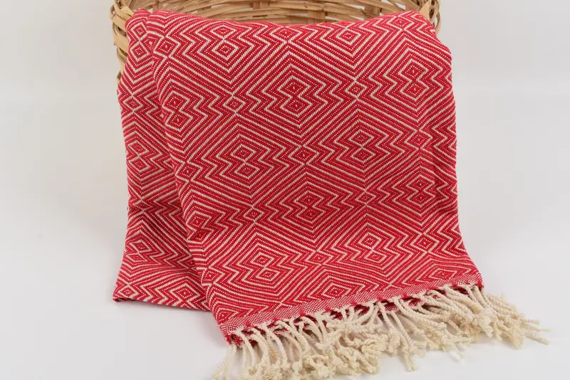 Custom Towel, Bridesmaid Gift Towel, Memorial Gift, 76x40 Cotton Diamond Towel, Traditional Turkish peshtemal for hammam, Turkish beach towel - 5