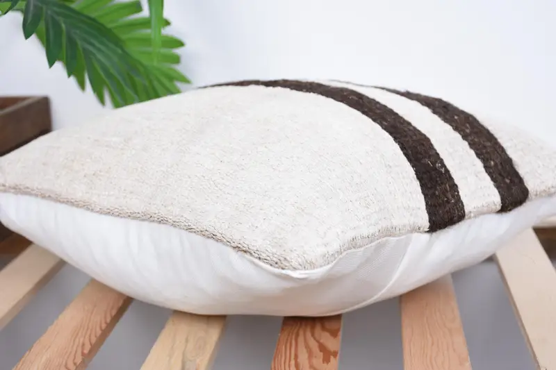 Antique Pillows, 16x16 White Cushion, Ethnic Cushion, Authentic Pillow Sham, Vintage Kilim Pillow, Pillow, Pillow for Sofa - 6