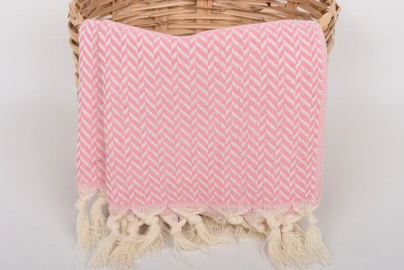 Personalized Gift, 36x18 Cotton Chevron Towel, Monogrammed Hand Towel, Gift For Wedding Day, Personalized Dish Towel, Engagement Gift, Gifts For Him - 5