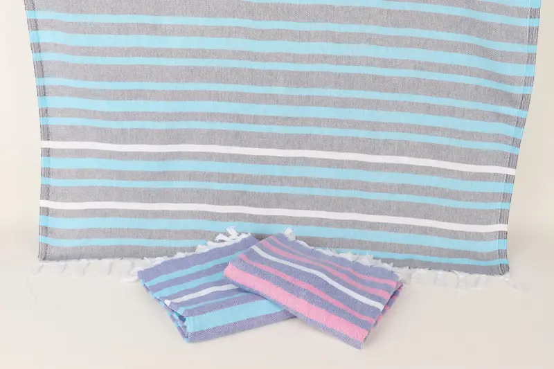 Beach Towel Bulk, Hammam towel, Luxury Beach Towel, 70x40 Cotton Striped Towel, Monogram Turkish Towel, Boyfriend Christmas Gift, Housewarming Gift - 7