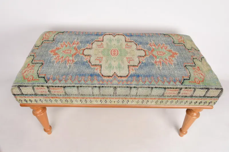 Modular Green & Bronze Ottoman Set, Sofa Set Ottoman