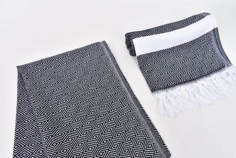 Personalized Hand Towel, Small Bath Towels, Christmas Gift, 40x18 Cotton Diamond Towel, Personalized Kitchen Towel, Spa Towel, Custom Turkish Towel - 7