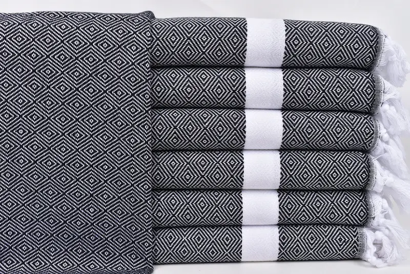 Personalized Hand Towel, Small Bath Towels, Christmas Gift, 40x18 Cotton Diamond Towel, Personalized Kitchen Towel, Spa Towel, Custom Turkish Towel - 1