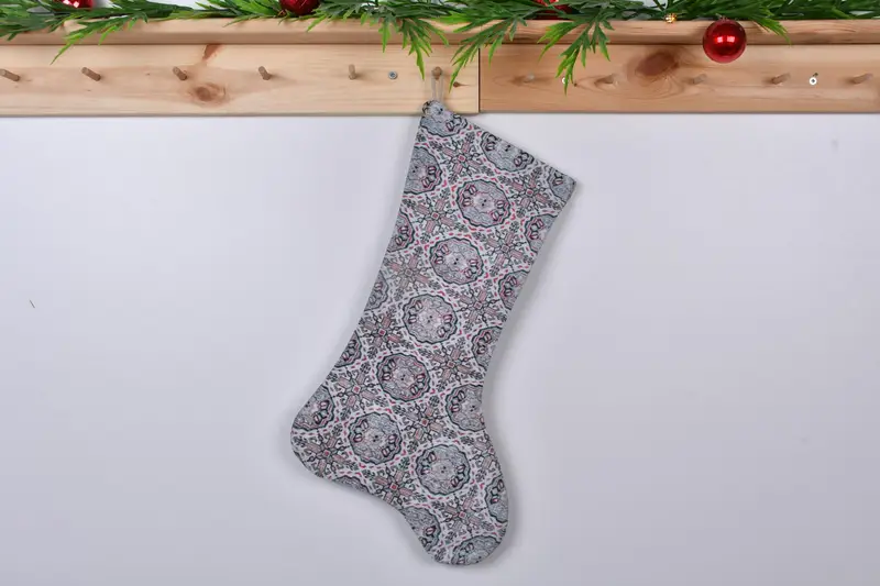 Şenlikli Yeşil ve Pembe Noel Çorabı, Rahat Tatil Dekoru