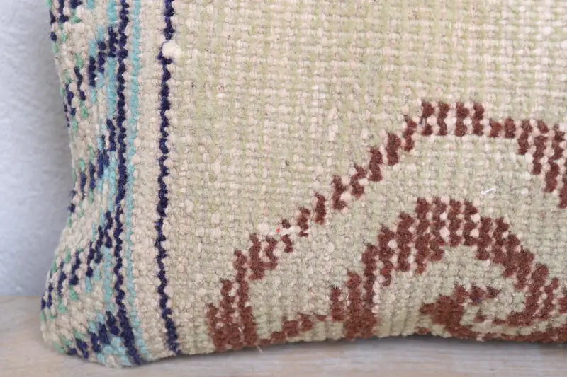 Lounge Throw Pillow, Vintage Pillow, 8x16 Beige Pillow Sham, Cushion Case, Gift Pillow, Ethnic Throw Pillow Sham, Pillow for Sofa - 3