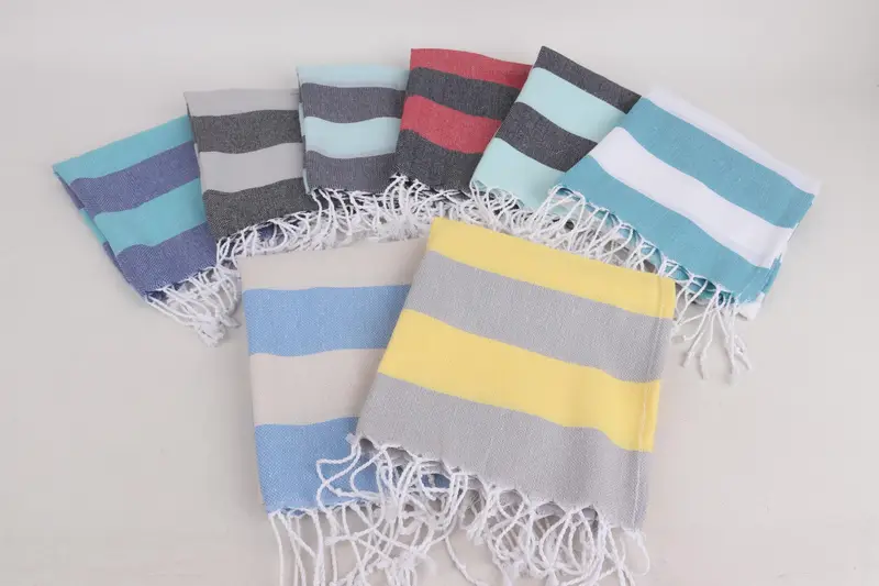 Turkish Hand Towel, Decorative Towel, 40x18 Cotton Striped Towel, Monogram Hand Towel, Handmade Gift, Custom Tea Towel, Personalized Kitchen Towel - 3