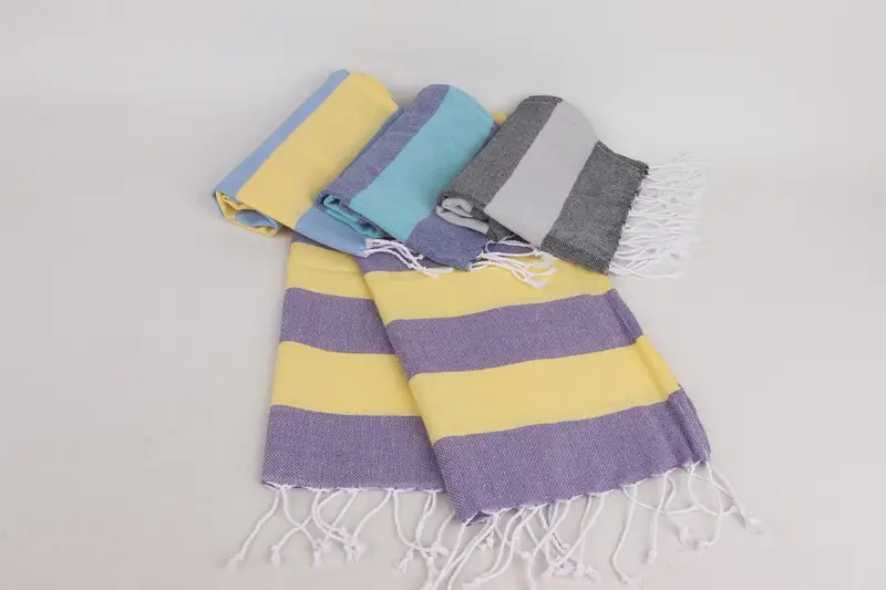 Turkish Hand Towel, Decorative Towel, 40x18 Cotton Striped Towel, Monogram Hand Towel, Handmade Gift, Custom Tea Towel, Personalized Kitchen Towel - 4