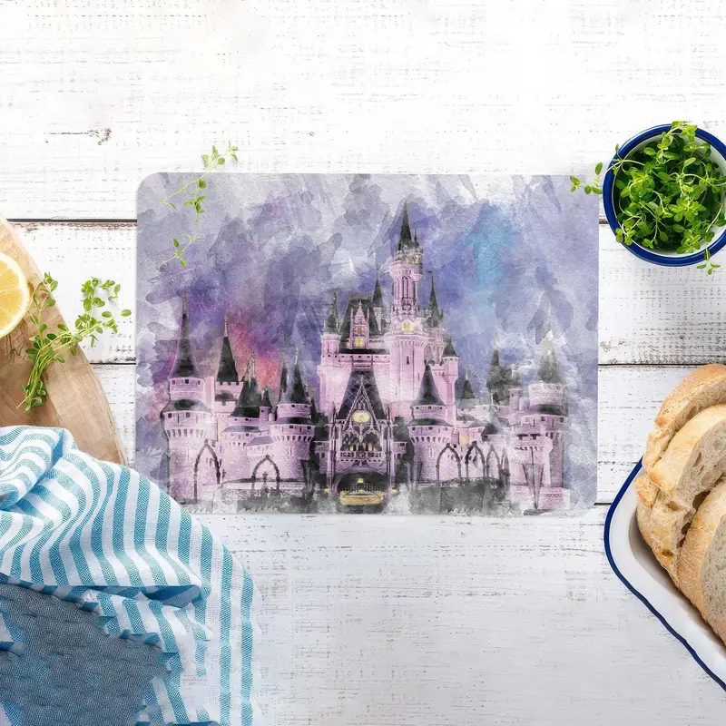 キッズキッチン用のシンデレラ城ガラスまな板