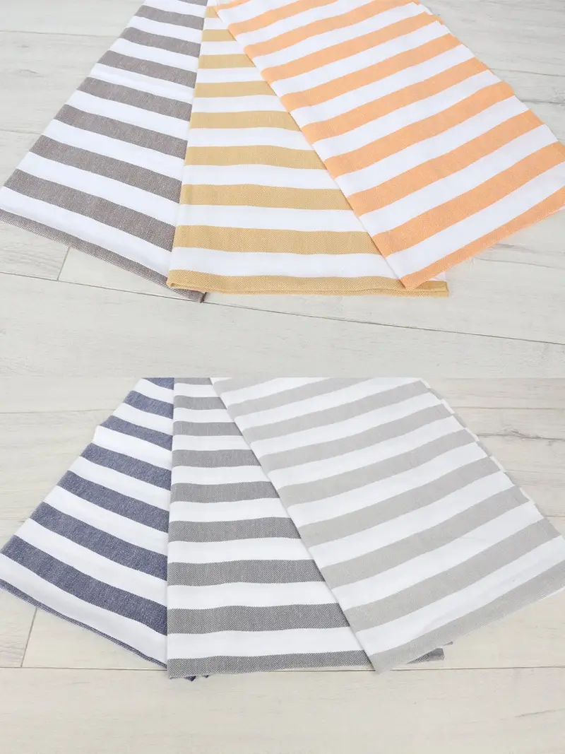 Turkish Towel Monogram, Monogram Kitchen Towel, 44x20 Cotton Striped Towel, Boyfriend Christmas Gift, Personalized Kitchen Towel, Personalized Gifts - 8