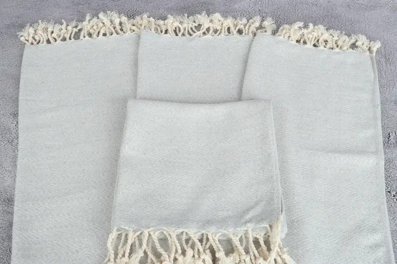 Wedding Favors, Handmade Gift, Personalized Wedding Gift For Couple, 36x18 Cotton Zigzag Diamond Towel, Monogrammed Hand Towel, Bridesmaid Gifts - 4