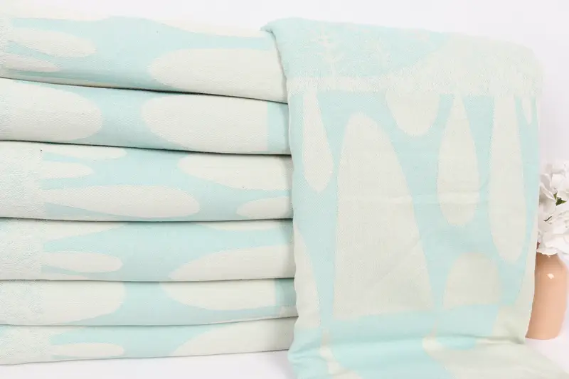 Throw Blanket Couch, Bedspread, 100x80 Cotton Turtle Design Towel, Bridal Shower Gift, Turkish Cotton Blanket, Customized Throw Blankets - 3