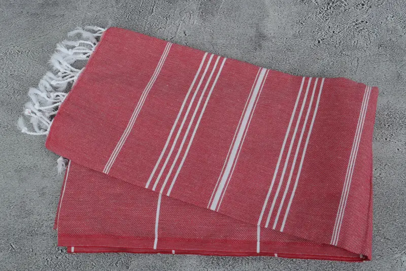 Thin towel, Beach Size Towel, Turkish Towel Beach, Best Friend Christmas Gift, Beach towel, 70x40 Cotton Striped Towel, Organic Beach Towel - 6