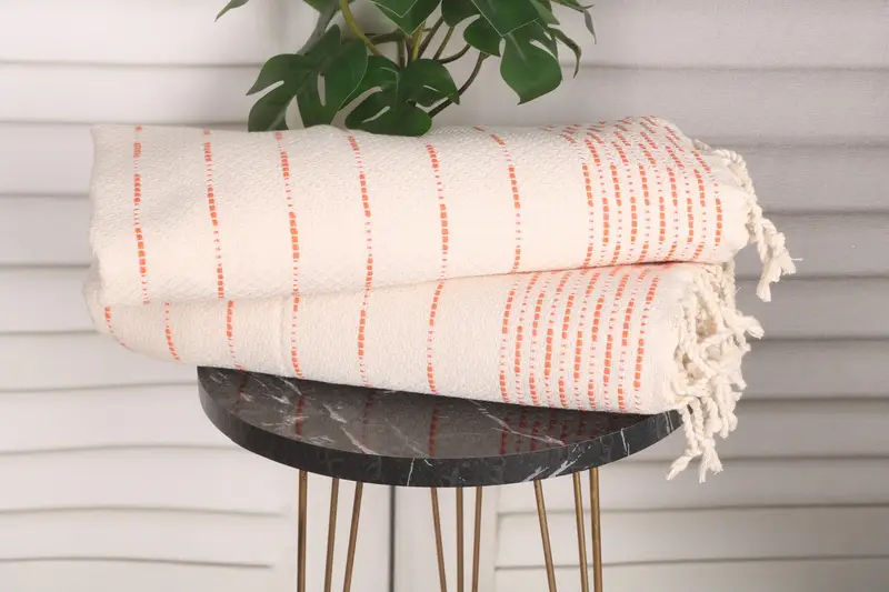 Custom Hand Towel, Gift For Best Friend, Gift For Him, 36x18 Cotton Striped Design Towel, Monogrammed Hand Towel, Personalized Gift, Travel Towel - 3
