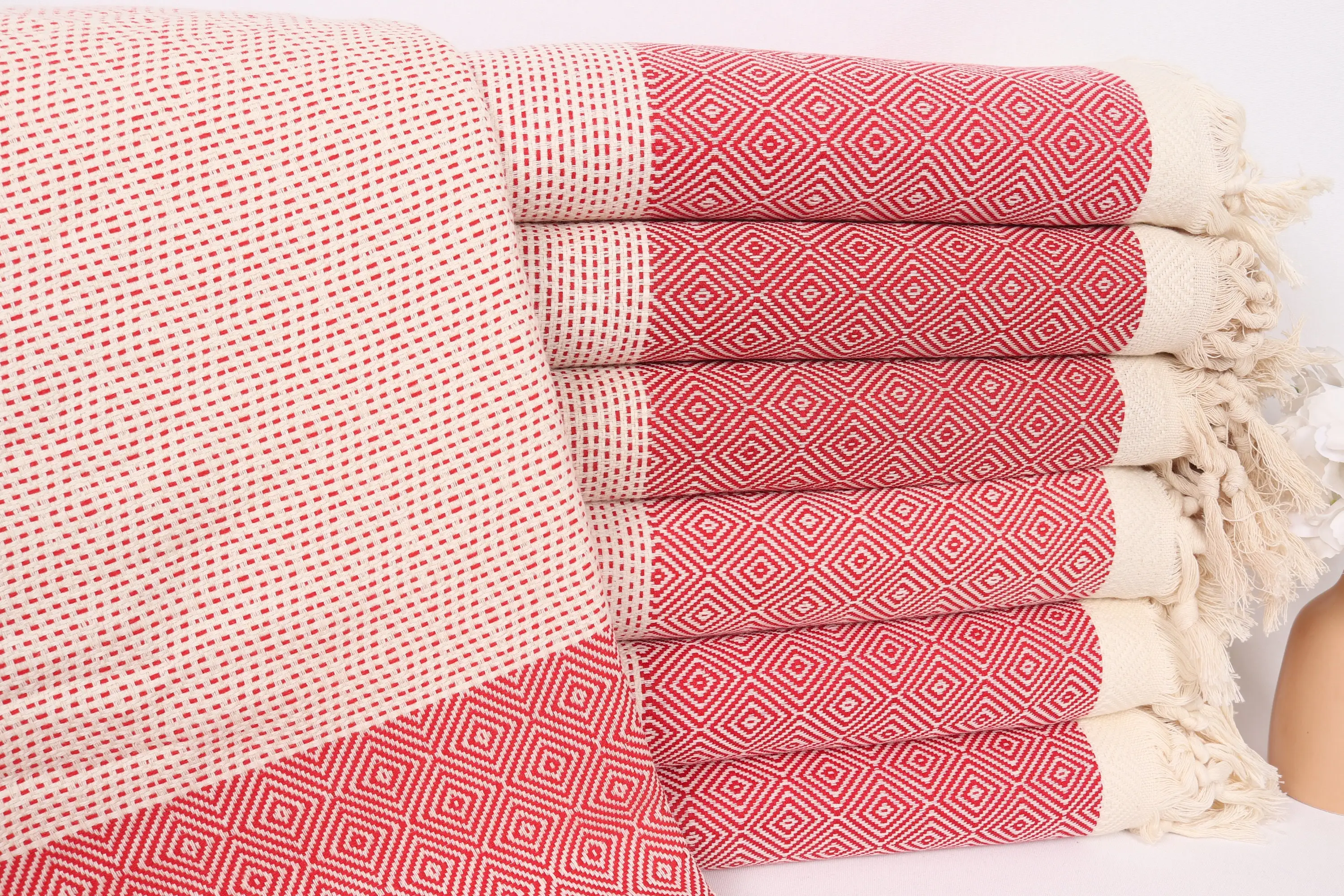 Bachelorette Personalized Red Cotton Blanket, 79x103 Inches - 1