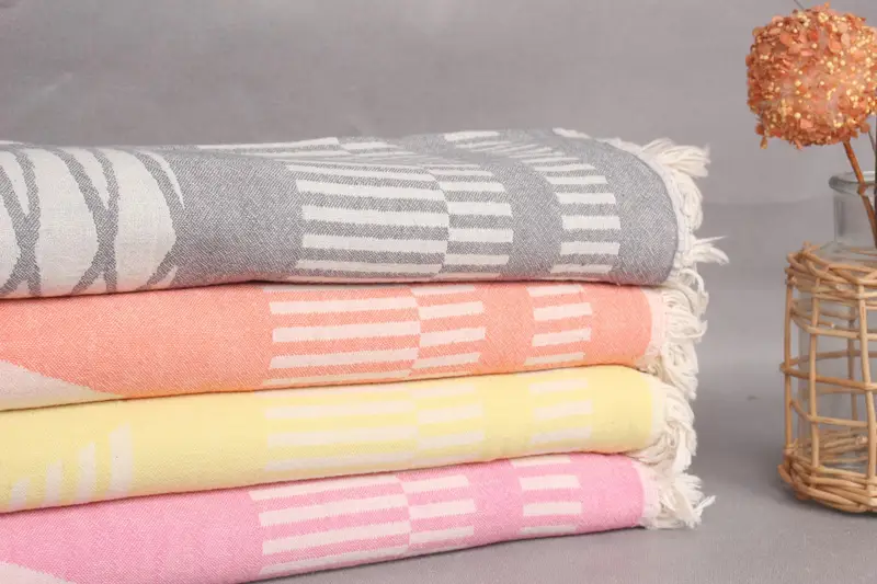 Home Decor Gifts, Cute Beach Towel, 70x38 Cotton Fish Design Towel, Anniversary Gift For Her, Turkish Towel Beach, Beach Towel Bulk, Bridesmaid Gift - 2
