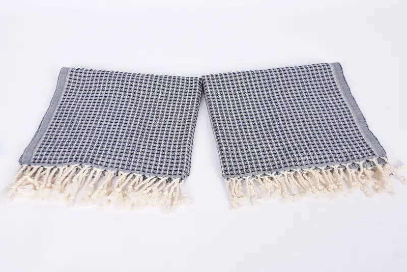 Turkish Towel Hand Towel, Gift For The Home, House Warming Gift, Turkish Tea Towel, Bachelor Towel, 44x22 Cotton Waffle Towel, Monogram Hand Towel - 6