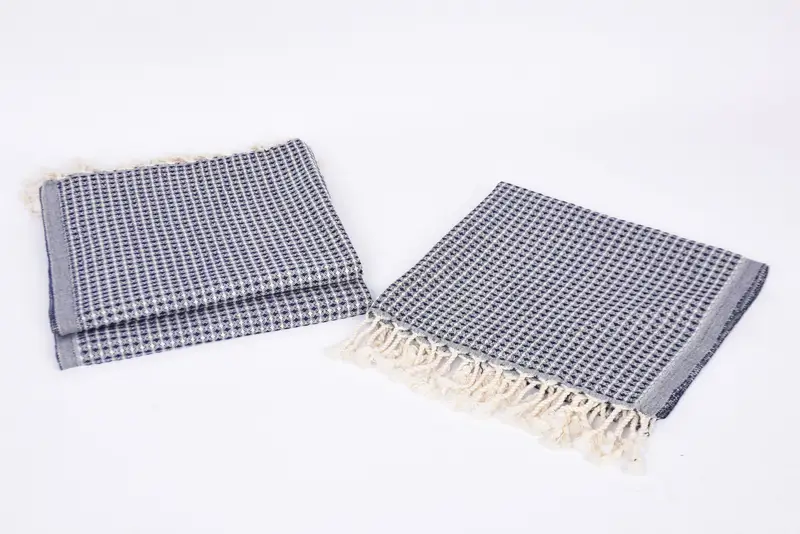 Turkish Towel Hand Towel, Gift For The Home, House Warming Gift, Turkish Tea Towel, Bachelor Towel, 44x22 Cotton Waffle Towel, Monogram Hand Towel - 7