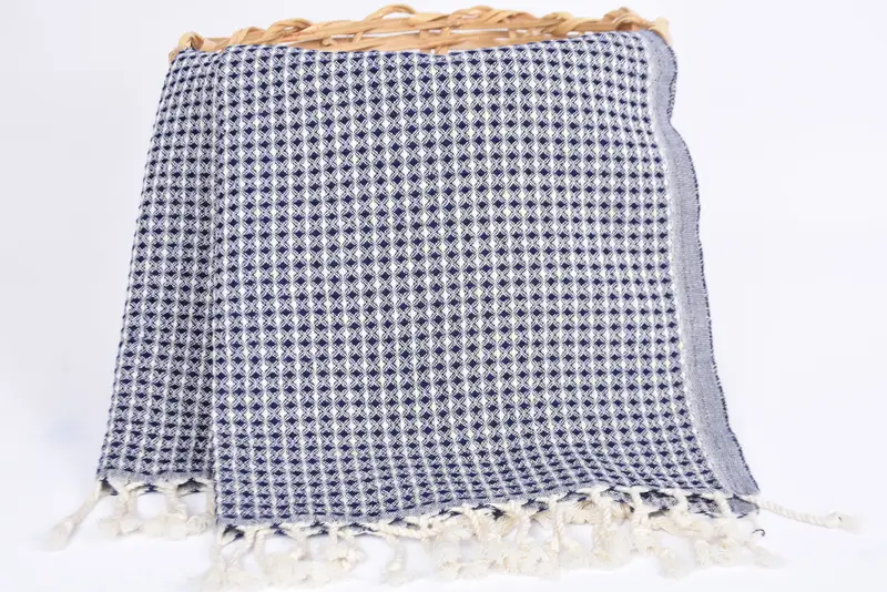 Turkish Towel Hand Towel, Gift For The Home, House Warming Gift, Turkish Tea Towel, Bachelor Towel, 44x22 Cotton Waffle Towel, Monogram Hand Towel - 5