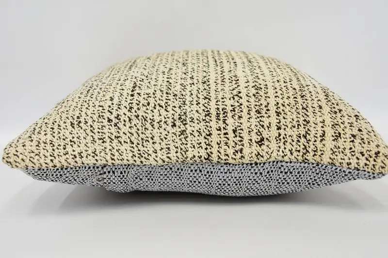Aesthetic Cushion Case, Pillow Cover, Kilim Pillow, Vintage Pillow, Outdoor Bolster Pillow, 12x12 Beige Pillow Case, Antique Pillows - 5