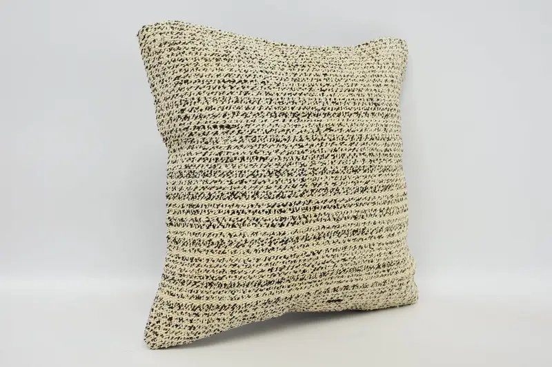 Aesthetic Cushion Case, Pillow Cover, Kilim Pillow, Vintage Pillow, Outdoor Bolster Pillow, 12x12 Beige Pillow Case, Antique Pillows - 3