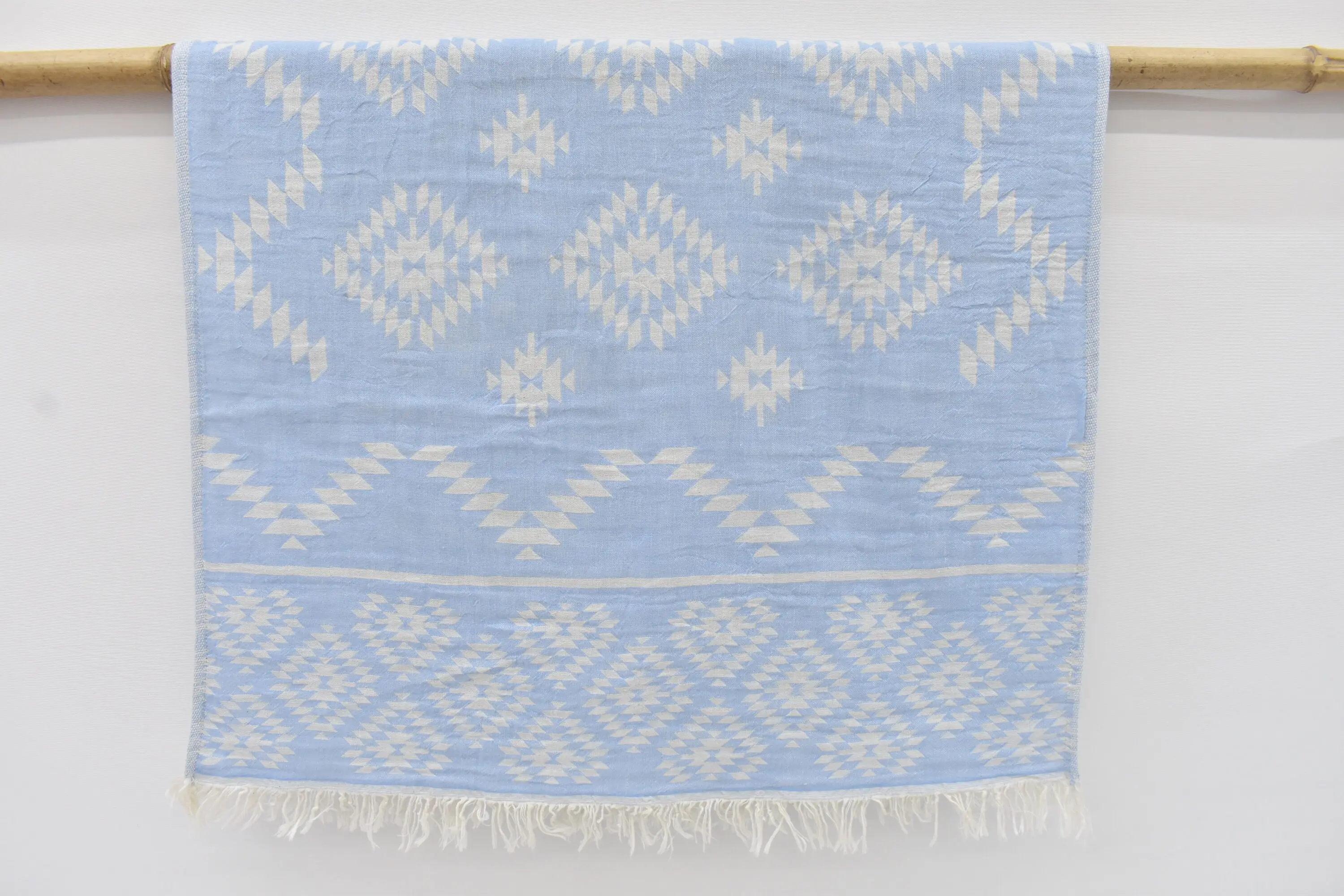 Bachelor Hand Towel Custom Organic Cotton Blue, 40x18 Inches - 1