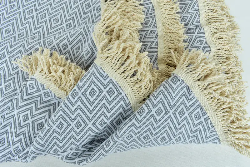 Peshtemal Towel, Travel towel, Birthday Gift, Bachelor Gifts, Antibacterial Turkish peshtemal towel, 64x64 Cotton Round  Diamond Towel, Cotton towel - 5