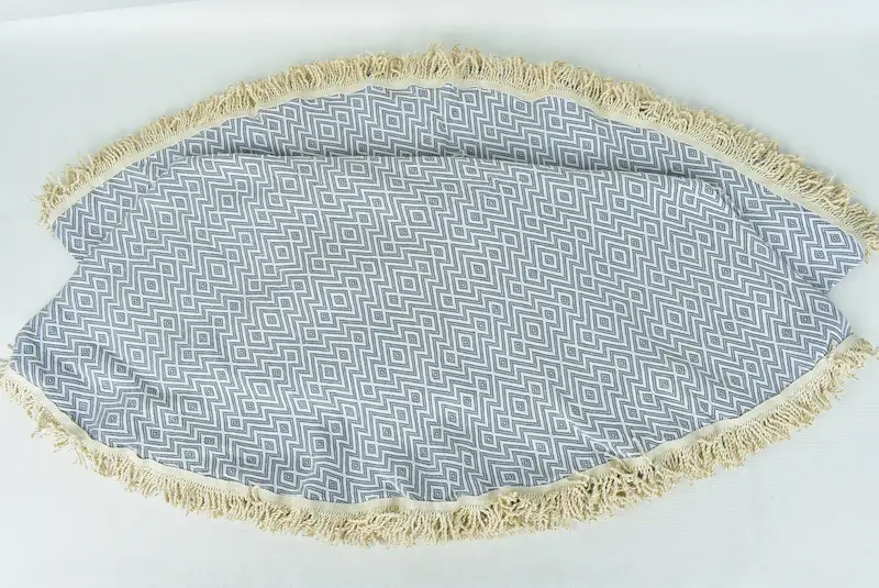 Peshtemal Towel, Travel towel, Birthday Gift, Bachelor Gifts, Antibacterial Turkish peshtemal towel, 64x64 Cotton Round  Diamond Towel, Cotton towel - 2