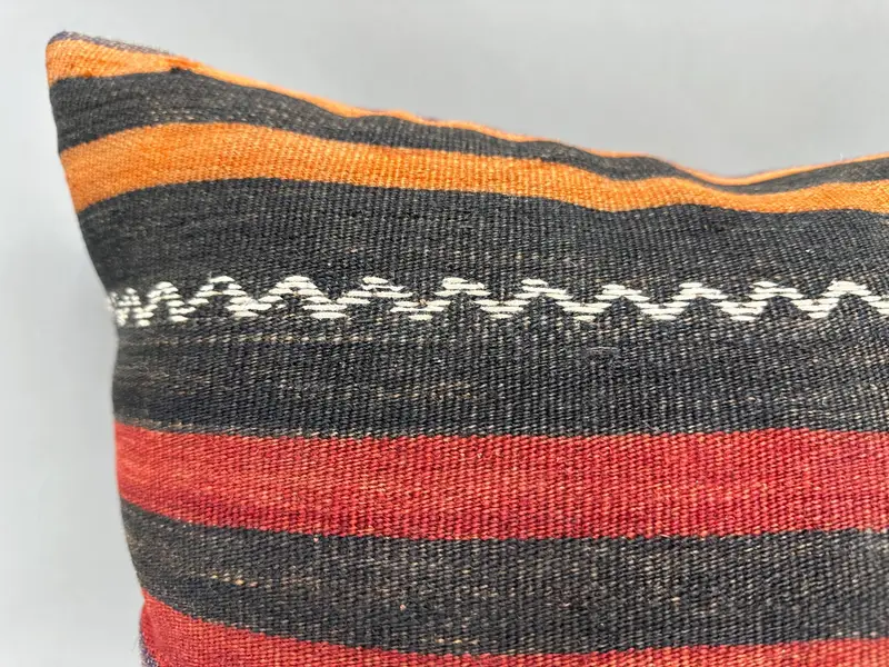 Wholesale Cushion Cover, Pillow Cover, Throw Kilim Pillow, Ethnical Kilim Rug Pillow, Ottoman Pillow, Home Decor Pillow, 20x20 Red Cushion Case - 5