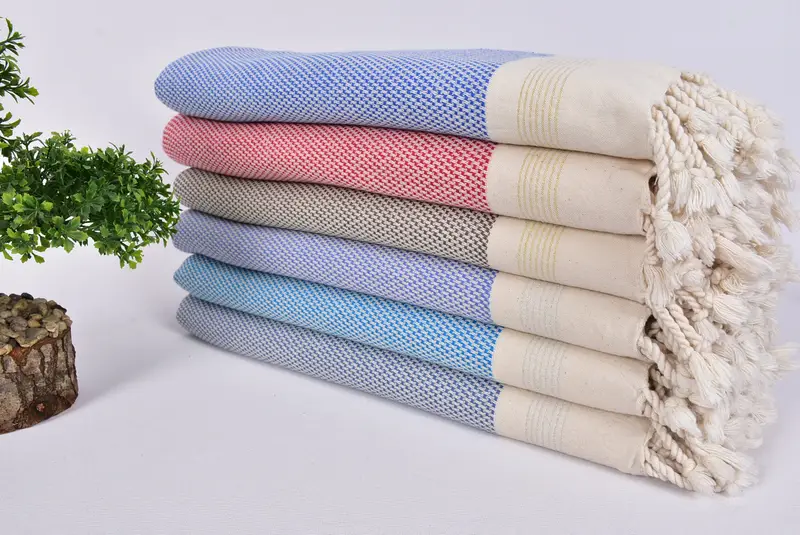 Turkish Towel USA, Personalized Bridesmaid Beach Towel, 68x40 Cotton Striped Towel, Wedding Shower Gift, Quick-dry towel, Custom Towel, Spa Towel - 3