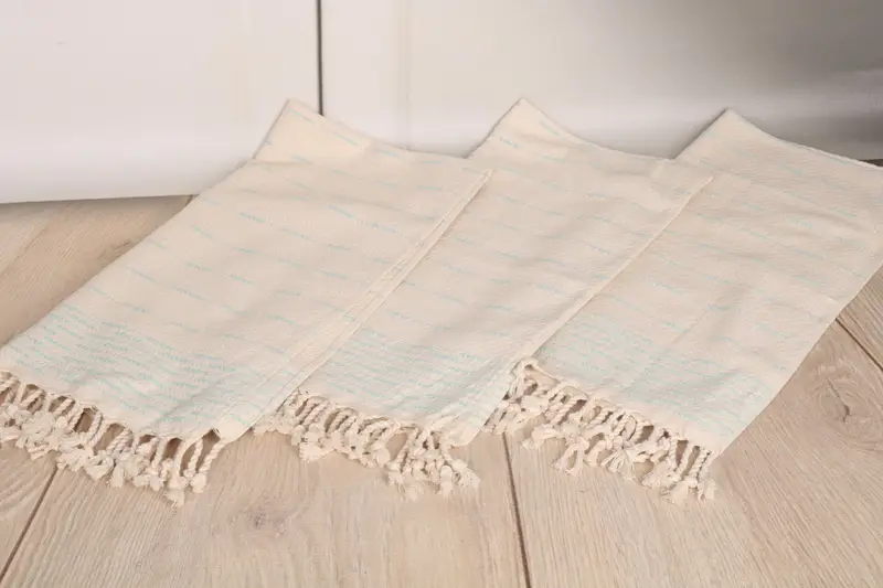 Banyo el havlu, kişiselleştirilmiş bulaşık havlu, en iyi arkadaş hediyesi, el yapımı hediye, Türk el havlu, düğün hediyesi, 36x18 pamuk çizgili tasarım havlu - 6