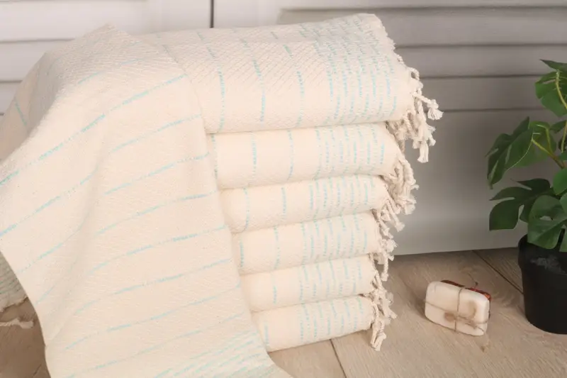 Banyo el havlu, kişiselleştirilmiş bulaşık havlu, en iyi arkadaş hediyesi, el yapımı hediye, Türk el havlu, düğün hediyesi, 36x18 pamuk çizgili tasarım havlu - 1