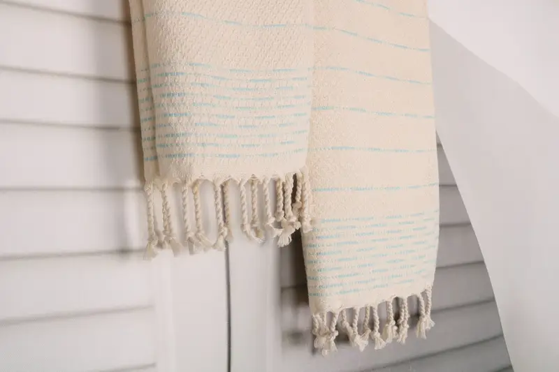 Banyo el havlu, kişiselleştirilmiş bulaşık havlu, en iyi arkadaş hediyesi, el yapımı hediye, Türk el havlu, düğün hediyesi, 36x18 pamuk çizgili tasarım havlu - 8
