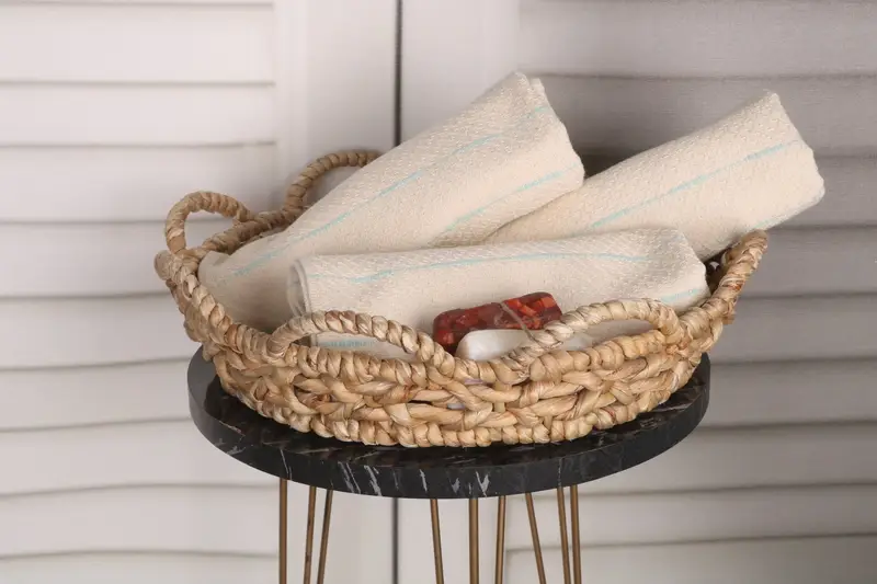 Banyo el havlu, kişiselleştirilmiş bulaşık havlu, en iyi arkadaş hediyesi, el yapımı hediye, Türk el havlu, düğün hediyesi, 36x18 pamuk çizgili tasarım havlu - 4