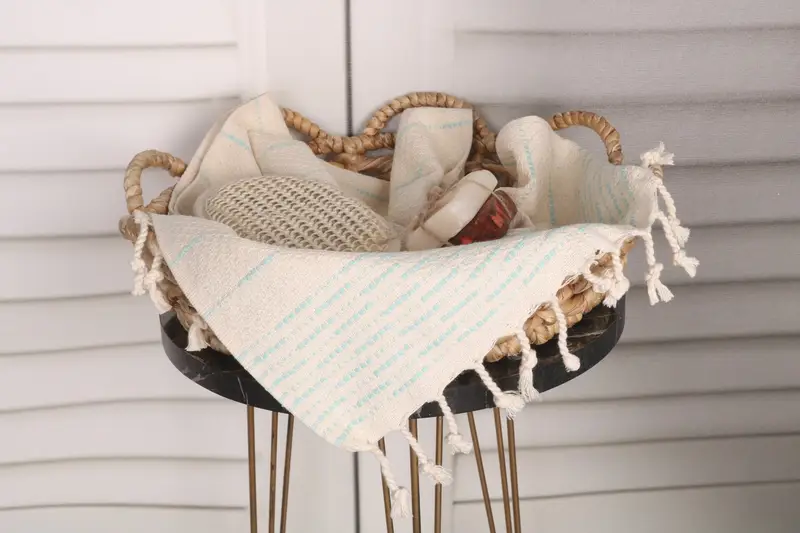 Banyo el havlu, kişiselleştirilmiş bulaşık havlu, en iyi arkadaş hediyesi, el yapımı hediye, Türk el havlu, düğün hediyesi, 36x18 pamuk çizgili tasarım havlu - 2