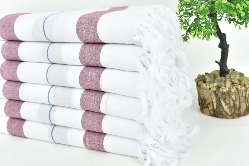 Luxury Turkish peshtemal beach towel, Gym Towel, Gift For Her, 68x36 Cotton Diamond Towel, Bridesmaid Gift Towel, Custom Gifts, Quick-dry peshtemal - 3