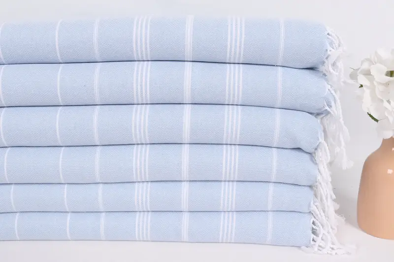 Summer Gift, Personalized Hand Towel, Monogrammed Hand Towel, Travel Towel, 38x18 Cotton Striped Towel, Turkish Hand Towel, Bathroom Hand Towel - 3