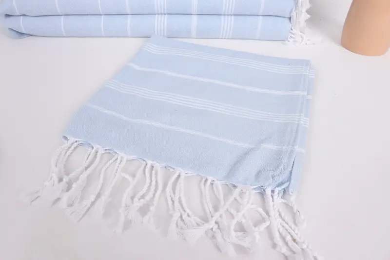 Summer Gift, Personalized Hand Towel, Monogrammed Hand Towel, Travel Towel, 38x18 Cotton Striped Towel, Turkish Hand Towel, Bathroom Hand Towel - 5