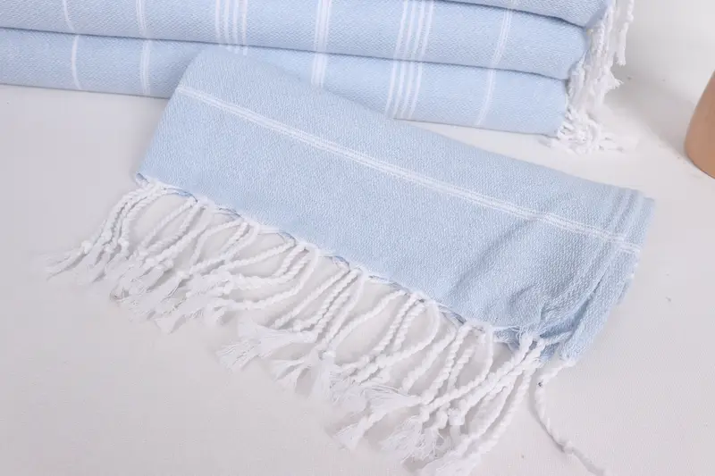 Summer Gift, Personalized Hand Towel, Monogrammed Hand Towel, Travel Towel, 38x18 Cotton Striped Towel, Turkish Hand Towel, Bathroom Hand Towel - 4