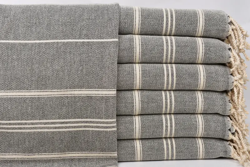 Embroidery Towel, 36x24 Cotton Striped Towel, Turkish Tea Towel, Personalized Gifts, Gift For Mom, Bridesmaid Gifts, Best Friend Wedding Gift - 1