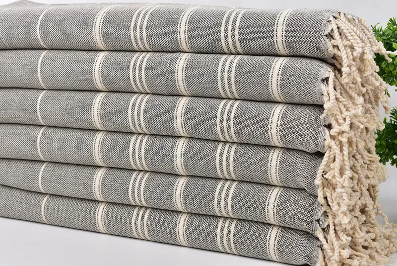Embroidery Towel, 36x24 Cotton Striped Towel, Turkish Tea Towel, Personalized Gifts, Gift For Mom, Bridesmaid Gifts, Best Friend Wedding Gift - 3