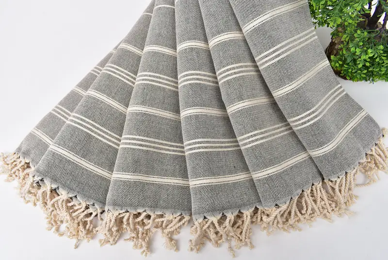 Embroidery Towel, 36x24 Cotton Striped Towel, Turkish Tea Towel, Personalized Gifts, Gift For Mom, Bridesmaid Gifts, Best Friend Wedding Gift - 5